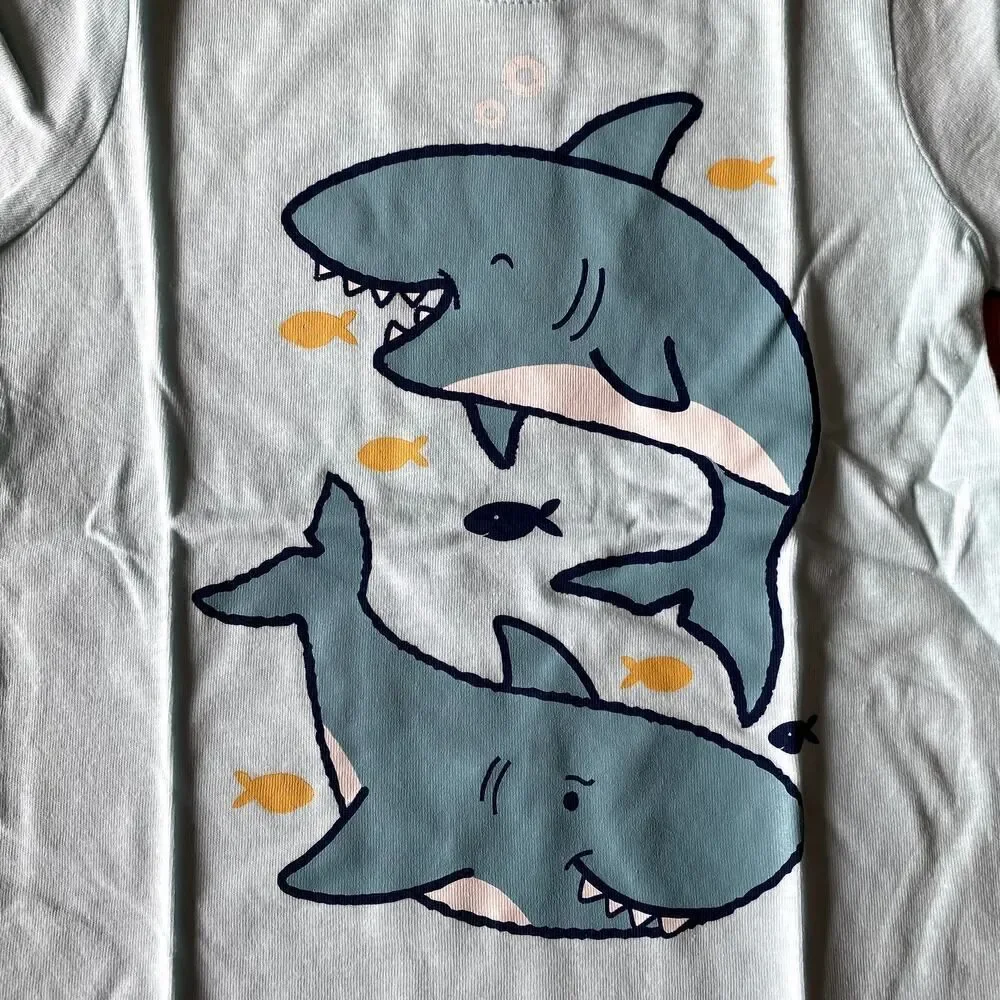 Carter's Shark and Fish Tee Blue 18 Months